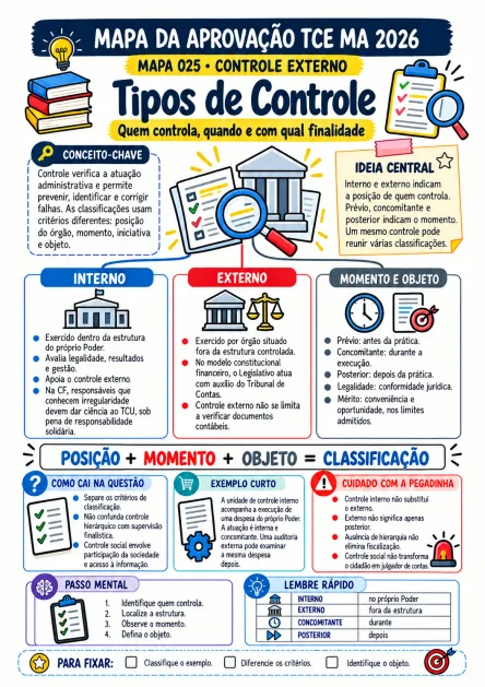 Composição ilustrativa de uso: Controle Externo
