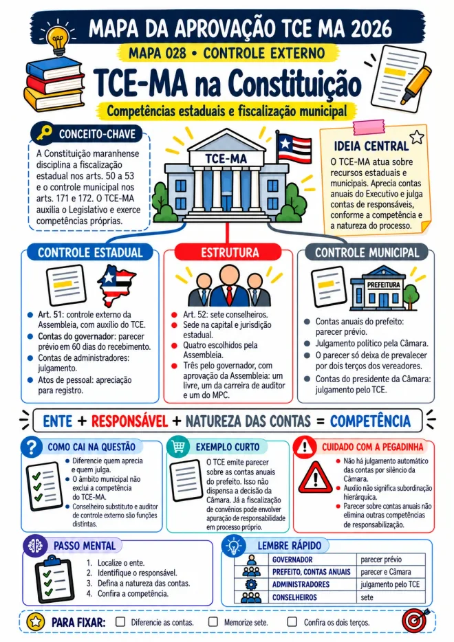 Mapa 028 · Controle Externo: o TCE-MA na Constituição Estadual