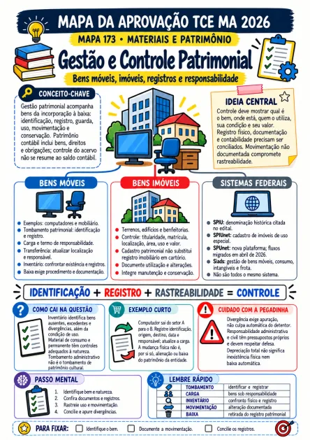 Composição ilustrativa de uso: Recursos Materiais e Patrimoniais