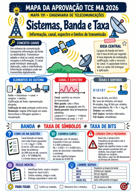 Composição ilustrativa de uso: Engenharia de Telecomunicações