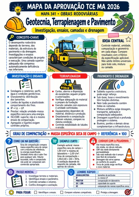Composição ilustrativa de uso: Obras Rodoviárias